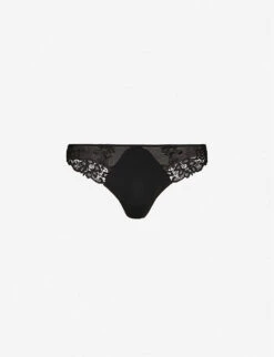 Simone Perele Saga Mesh And Stretch-lace Thong