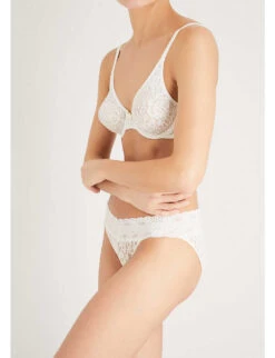 Wacoal Halo Stretch-lace Moulded Underwired Bra -Reisi Clothing Shop 1055 76029603 WA851205 IVORY ALT03