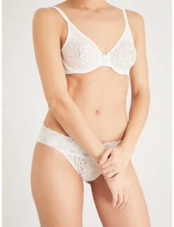 Wacoal Halo Stretch-lace Moulded Underwired Bra -Reisi Clothing Shop 1055 76029603 WA851205 IVORY ALT05