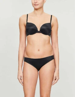 Calvin Klein Liquid Microfibre Push Up Bra -Reisi Clothing Shop 109 3003262 000QF4083E 001BLACK M