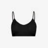 V-neck Stretch-modal Bralette -Reisi Clothing Shop 109 3006549 UNDSHBRBK BLACK ALT10