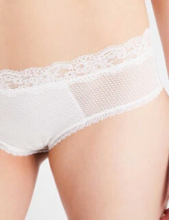 Passionata Brooklyn Stretch-mesh Hipster Briefs -Reisi Clothing Shop 109 73048496 P57040 PEARL ALT04