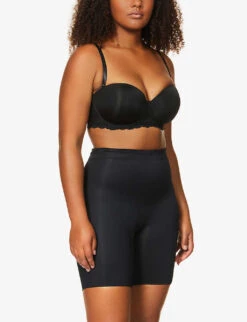 Spanx Suit Your Fancy Booty Booster High-rise Stretch-jersey Shorts -Reisi Clothing Shop 1094 3004166 10194R VERYBLACK ALT01