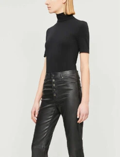 Wolford Aurora Stretch-jersey Top -Reisi Clothing Shop 121 85008583 56218 7005BLACK M