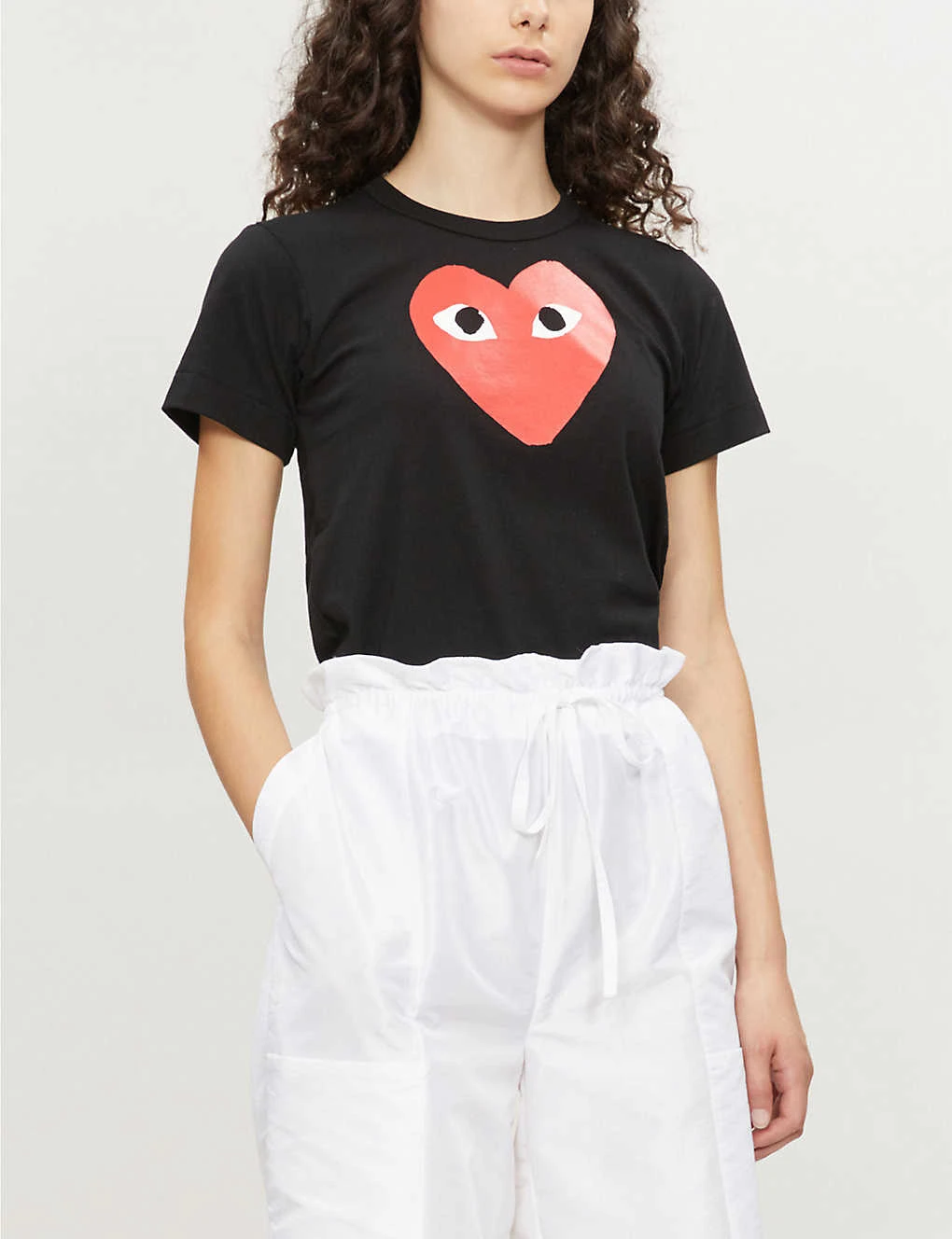 Comme Des Garçons Play Middle Heart-print Cotton-jersey T-shirt 7 Comme Des Garçons Play Middle Heart-print Cotton-jersey T-shirt - Image 5