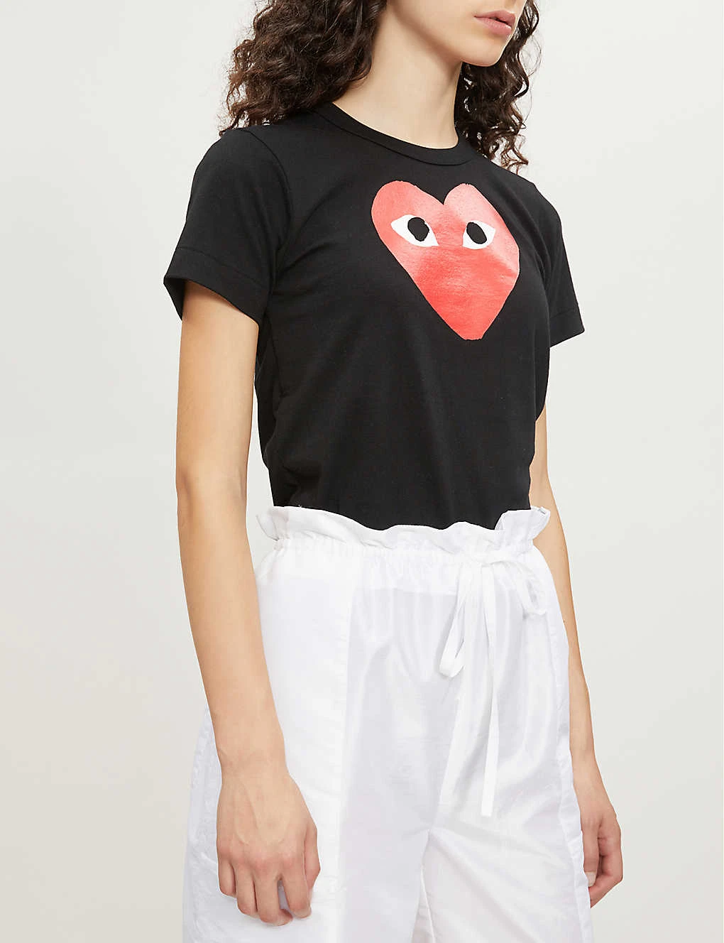 Comme Des Garçons Play Middle Heart-print Cotton-jersey T-shirt 4 Comme Des Garçons Play Middle Heart-print Cotton-jersey T-shirt - Image 2