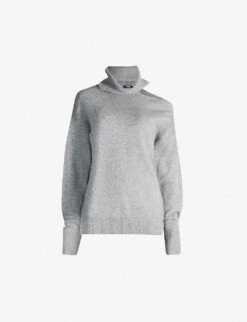 Paige Raundi Turtleneck Cutout Wool-blend Jumper