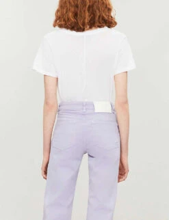 Paige Zaya V-neck Cotton And Modal-blend T-shirt -Reisi Clothing Shop 188 3002369 5008E881165 WHITE ALT02