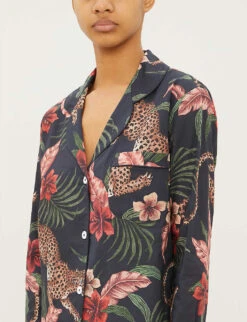 Soleia Cotton Pyjama Set -Reisi Clothing Shop 211 3005123 SOLEIA NAVY ALT03