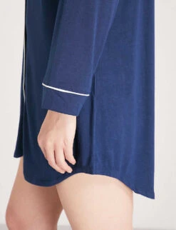 Eberjey Gisele Jersey Sleep Shirt -Reisi Clothing Shop 211 89048392 H1018 NAVYIVORY ALT05