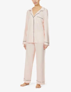 Eberjey Gisele Jersey Pyjama Set -Reisi Clothing Shop 211 89048392 PJ1018 SORBETBLACK ALT02