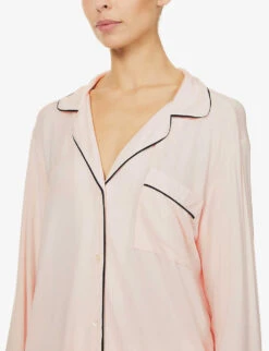 Eberjey Gisele Jersey Pyjama Set -Reisi Clothing Shop 211 89048392 PJ1018 SORBETBLACK ALT04