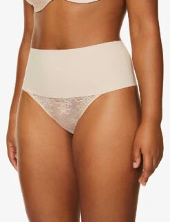 Spanx Undie-tectable High-rise Jersey Thong -Reisi Clothing Shop 218 2000531 SP0115 SOFTNUDE M