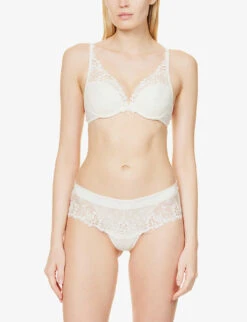 Simone Perele Wish Mesh And Lace Shorts -Reisi Clothing Shop 218 3001897 12B630 IVORY ALT01