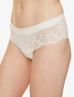 Simone Perele Wish Mesh And Lace Shorts -Reisi Clothing Shop 218 3001897 12B630 IVORY ALT02