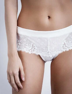 Simone Perele Wish Mesh And Lace Shorts -Reisi Clothing Shop 218 3001897 12B630 IVORY ALT05
