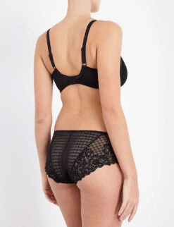 Panache Envy Stretch-lace Underwired Balconette Bra -Reisi Clothing Shop 218 3003630 7285BLACK BLACK ALT02