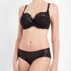 Panache Envy Stretch-lace Underwired Balconette Bra -Reisi Clothing Shop 218 3003630 7285BLACK BLACK M