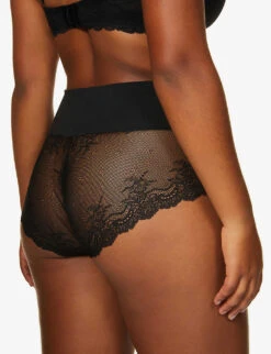 Spanx Undie-tectable Floral-lace Hipster Briefs -Reisi Clothing Shop 218 3004166 SP0515 VERYBLACK ALT02