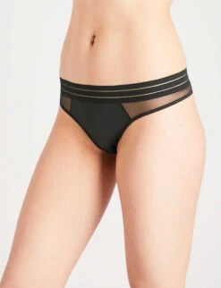 MAISON LEJABY NUFIT Mesh Tanga Briefs -Reisi Clothing Shop 218 3005182 171261 BLACK M