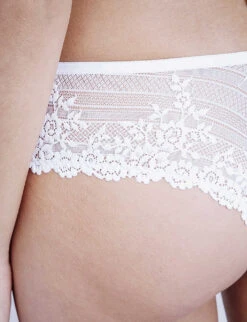 Wacoal Embrace Tanga Lace Briefs -Reisi Clothing Shop 218 76029603 WA848191135 WHITE ALT04