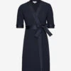 CLAUDIE PIERLOT Rosilea Kimono Woven Dress -Reisi Clothing Shop 5005 10150 CFPRO00614 NAVY ALT10