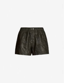 Zadig & Voltaire Textured Leather Shorts