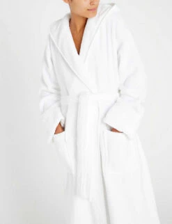 Hooded Hydrocotton Robe -Reisi Clothing Shop 770 10121 LHCHR WHITE ALT03