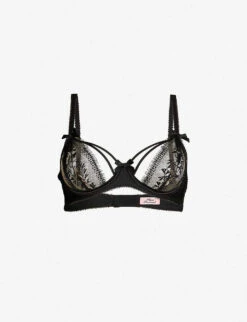 AGENT PROVOCATEUR Tanya Lace And Silk-satin Bra