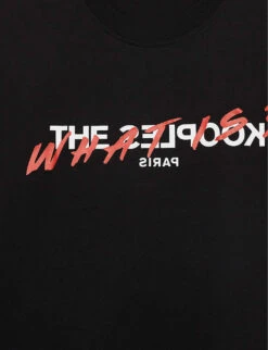 THE KOOPLES Logo-print Cotton-jersey T-shirt -Reisi Clothing Shop R00048469 BLA01 ALT04