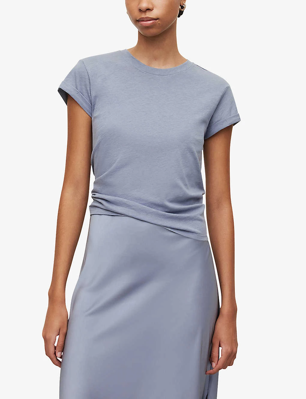 AllSaints Anna Crewneck Cotton T-shirt 5 AllSaints Anna Crewneck Cotton T-shirt - Image 3