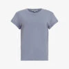 AllSaints Anna Crewneck Cotton T-shirt 1 AllSaints Anna Crewneck Cotton T-shirt -Reisi Clothing Shop R00067685 STORMCLOUDGRE M