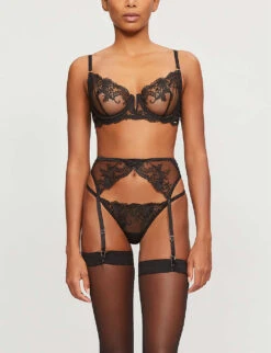 BLUEBELLA Marseille Underwire Stretch-lace Bra -Reisi Clothing Shop R00068025 BLACK ALT01