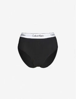 Calvin Klein Maternity Logo-print High-rise Stretch-jersey Briefs