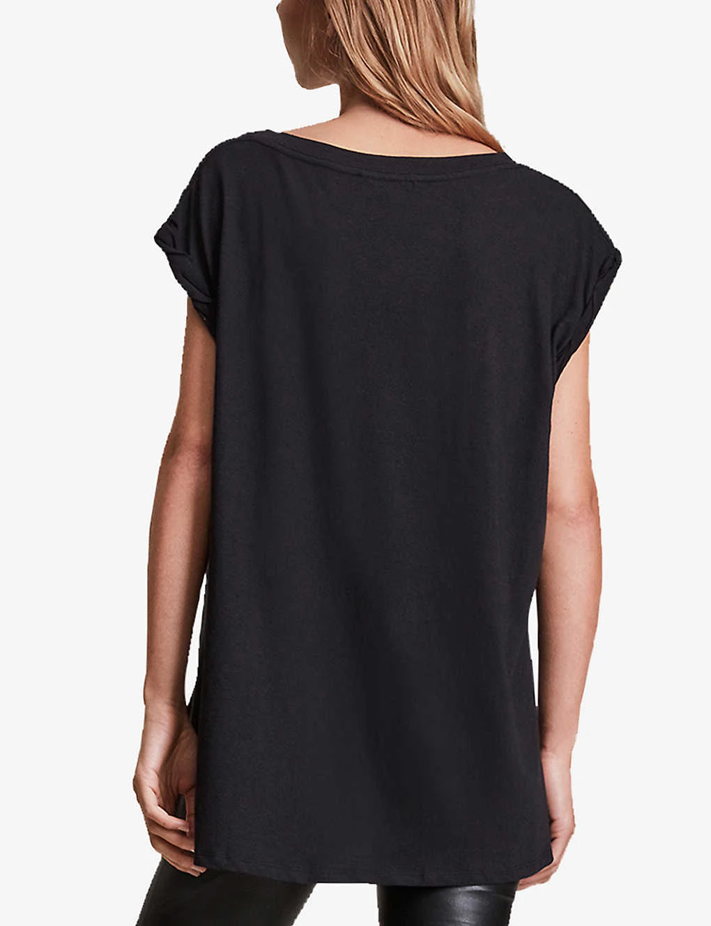 AllSaints Sanza Asymmetric-hem Cotton And Linen-blend Tank Top 6 AllSaints Sanza Asymmetric-hem Cotton And Linen-blend Tank Top - Image 4