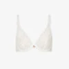 Aubade Rosessence Stretch-lace Underwired Plunge Bra -Reisi Clothing Shop R00095095 OPALE M