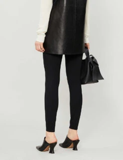 Spanx Ponte High-rise Stretch-woven Leggings -Reisi Clothing Shop R00114093 CLASSICBLACK ALT02