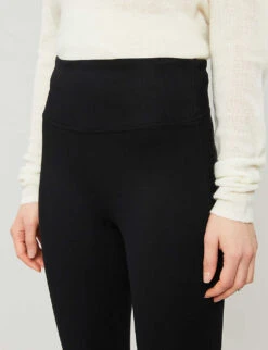 Spanx Ponte High-rise Stretch-woven Leggings -Reisi Clothing Shop R00114093 CLASSICBLACK ALT03