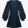 Maje Rianne Satin Mini Dress 2 Maje Rianne Satin Mini Dress -Reisi Clothing Shop R03630800 NAVY M
