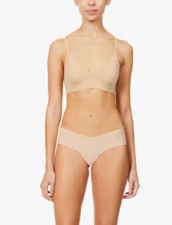 Sloggi Zero Feel Ultra Soft Stretch-knit Bra -Reisi Clothing Shop R03666057 COGNAC ALT01
