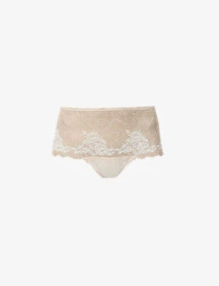 Wacoal Lace Perfection Mid-rise Stretch-lace Briefs