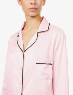 BLUEBELLA Abigail Satin Pyjama Set -Reisi Clothing Shop R03668547 PALEPINK ALT03