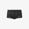 Wacoal Raffiné Mid-rise Lace Stretch-lace Briefs -Reisi Clothing Shop R03673093 BLACK ALT10