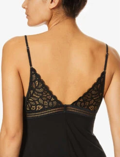 Wacoal Raffine Stretch-jersey Chemise -Reisi Clothing Shop R03673096 BLACK ALT03