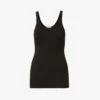 JAMES PERSE The Daily Stretch-cotton Tank Top -Reisi Clothing Shop R03707427 BLACK ALT10
