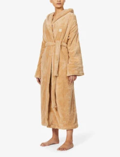 Logo-embroidered Recycled-polyester House Robe -Reisi Clothing Shop R03717252 BEIGE ALT01