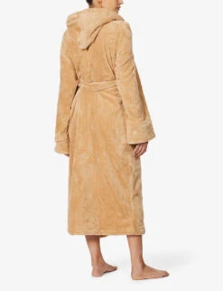 Logo-embroidered Recycled-polyester House Robe -Reisi Clothing Shop R03717252 BEIGE ALT02