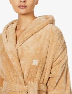 Logo-embroidered Recycled-polyester House Robe -Reisi Clothing Shop R03717252 BEIGE ALT03