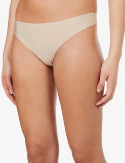 Simone Perele Uniq Mid-rise Microfibre Thong -Reisi Clothing Shop R03733899 739PEAUROSEE ALT04