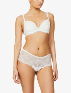 Aubade Toujours Stretch-lace Plunge Bra -Reisi Clothing Shop R03735959 OPALE ALT01